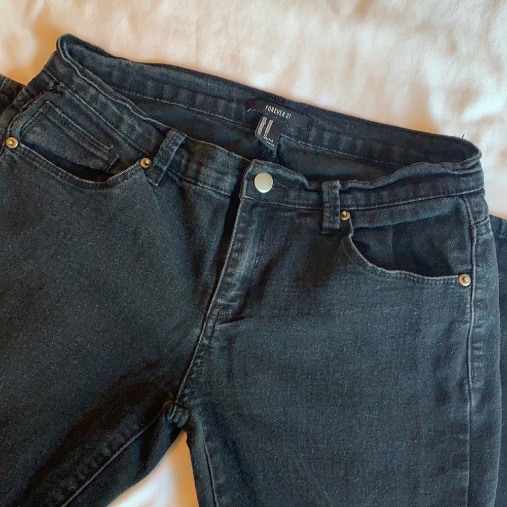 Forever 21, Size 28, Black Skinny Jeans